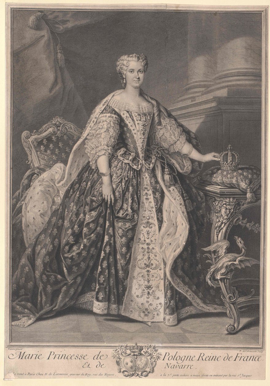 Maria Leszczynska door Artist Unknown