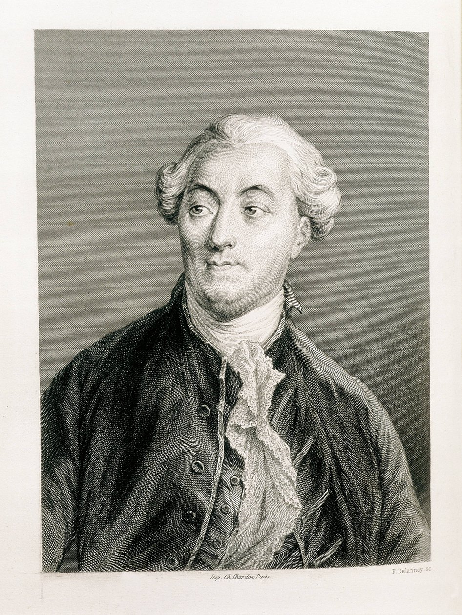 Jacques Necker (1732-1804). Zwitserse financier en staatsman in dienst van Frankrijk. Gravure (1883). Lithografie. SPANJE. CATALONIË. Barcelona. Biblioteca de Catalunya (Nationale Bibliotheek van Catalonië) door Artist Unknown
