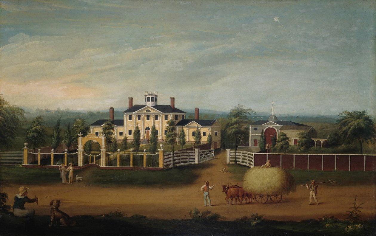New England Land Seat door Artist Unknown