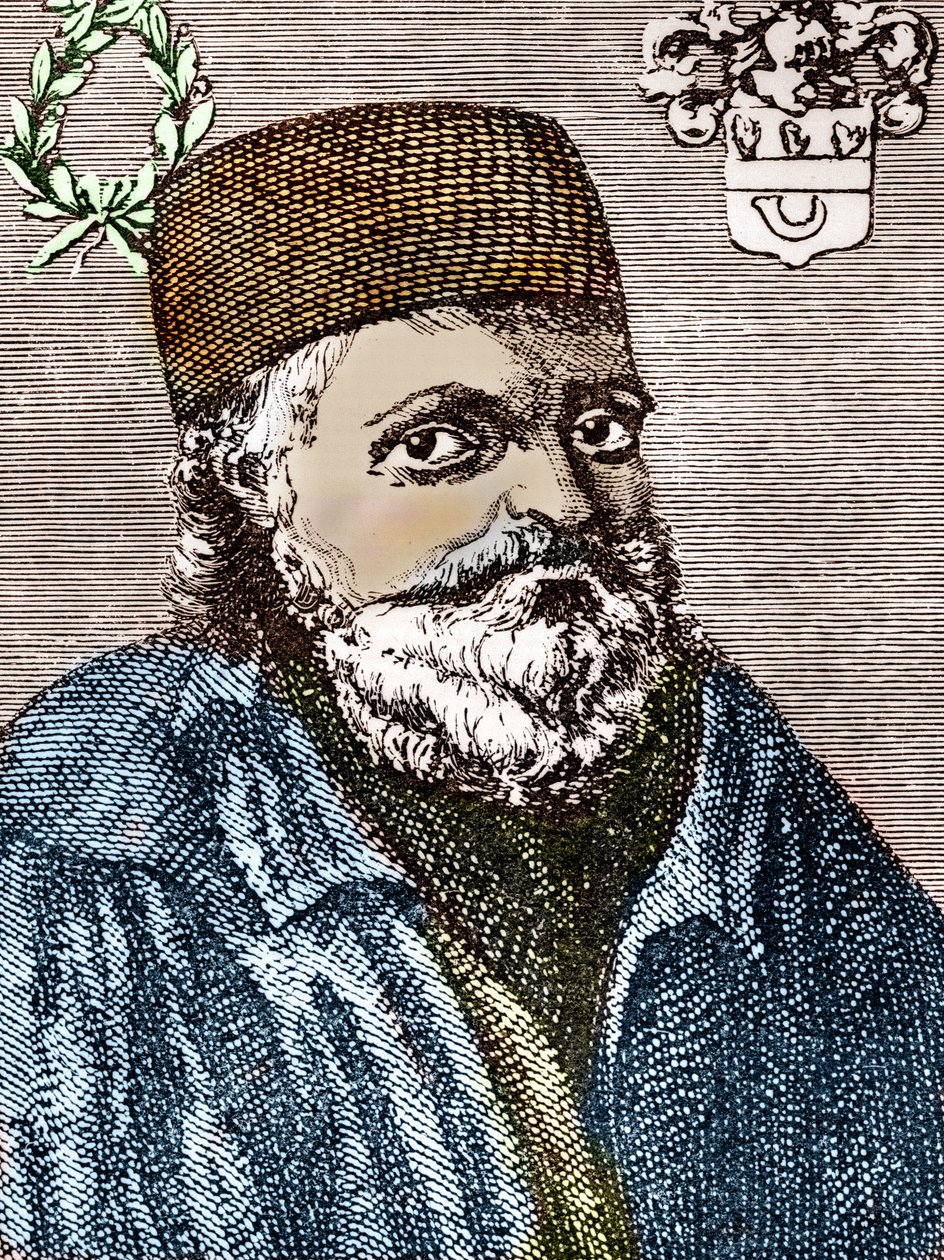 Nicolas Flamel (gravure) door Artist Unknown
