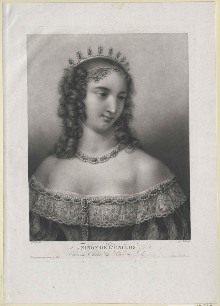 Ninon de Lenclos door Artist Unknown