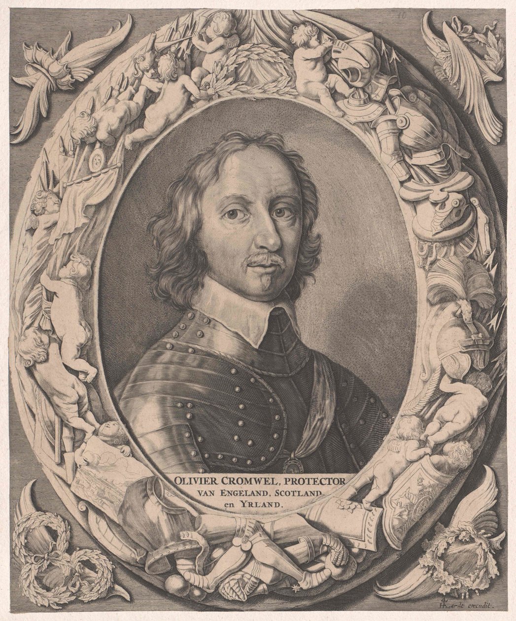 Oliver Cromwell door Artist Unknown