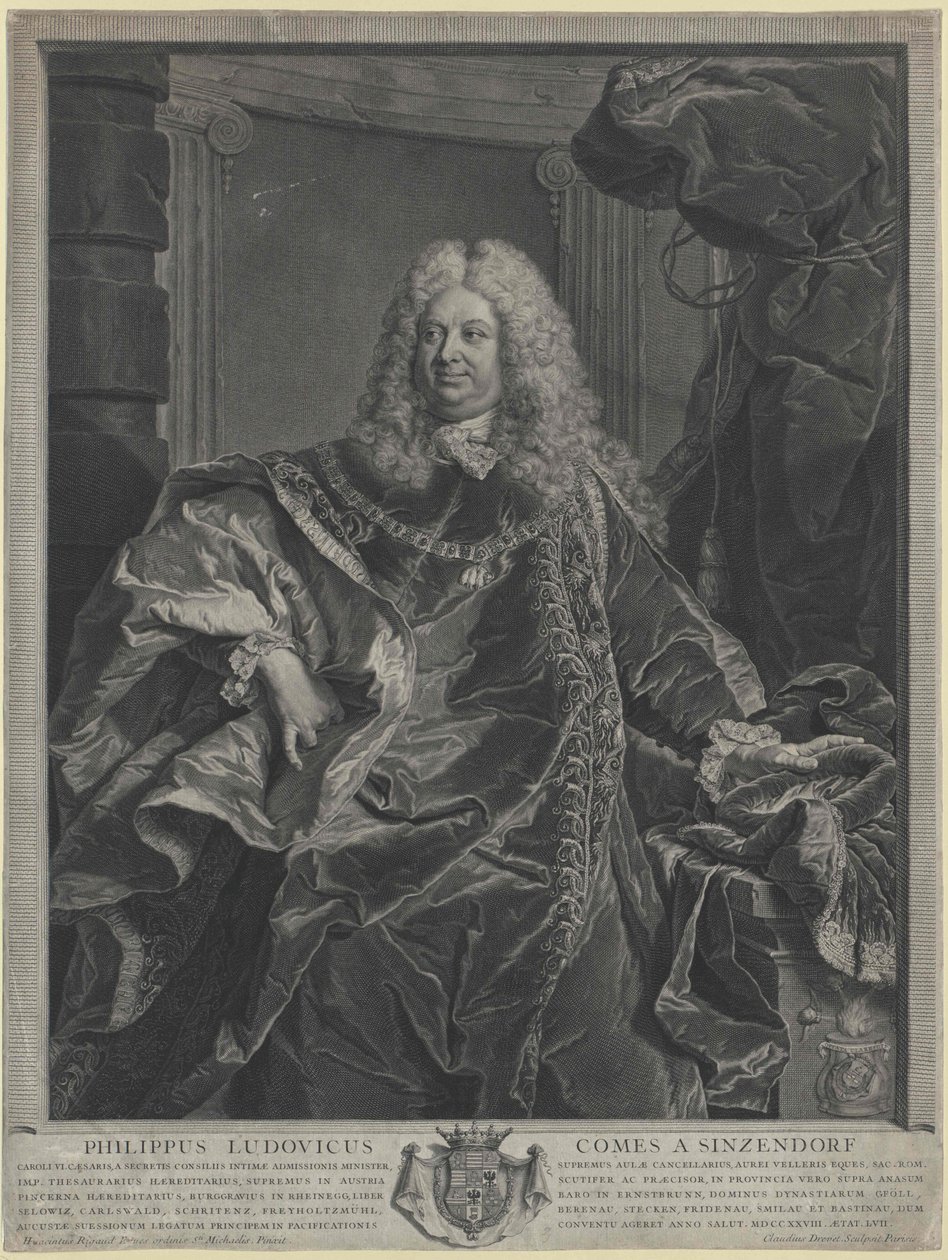 Philipp Ludwig graaf Sinzendorf door Artist Unknown