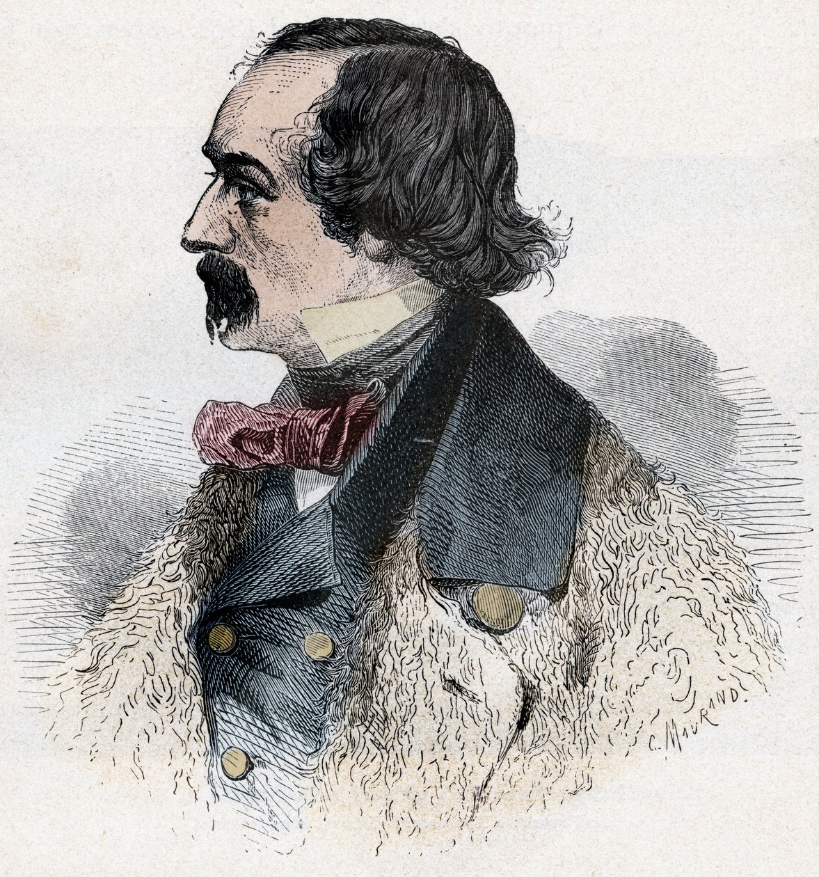 Portret van ELISHA KENT KANE Amerikaanse poolreiziger door Artist Unknown