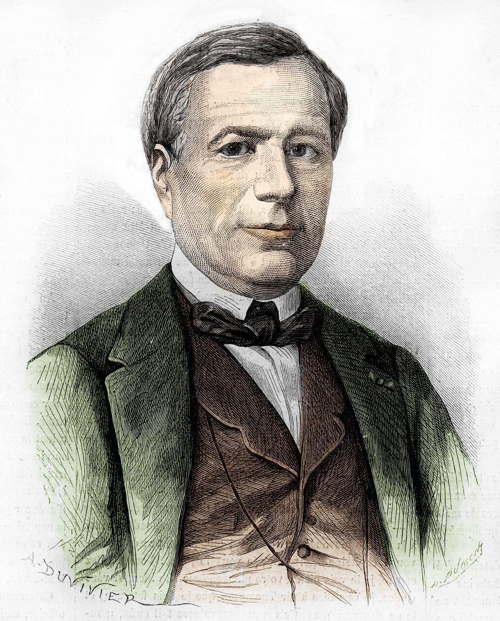 Portret van Xavier MARMIER Schrijver, dichter, reiziger, vertaler van Noordelijke literatuur. door Artist Unknown