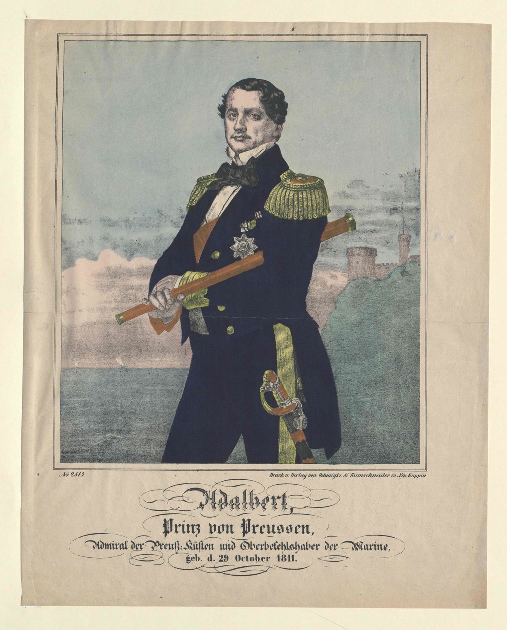 Prins van Pruisen Adalbert door Artist Unknown