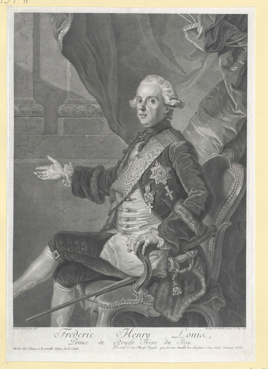Prins van Pruisisch Hendrik door Artist Unknown