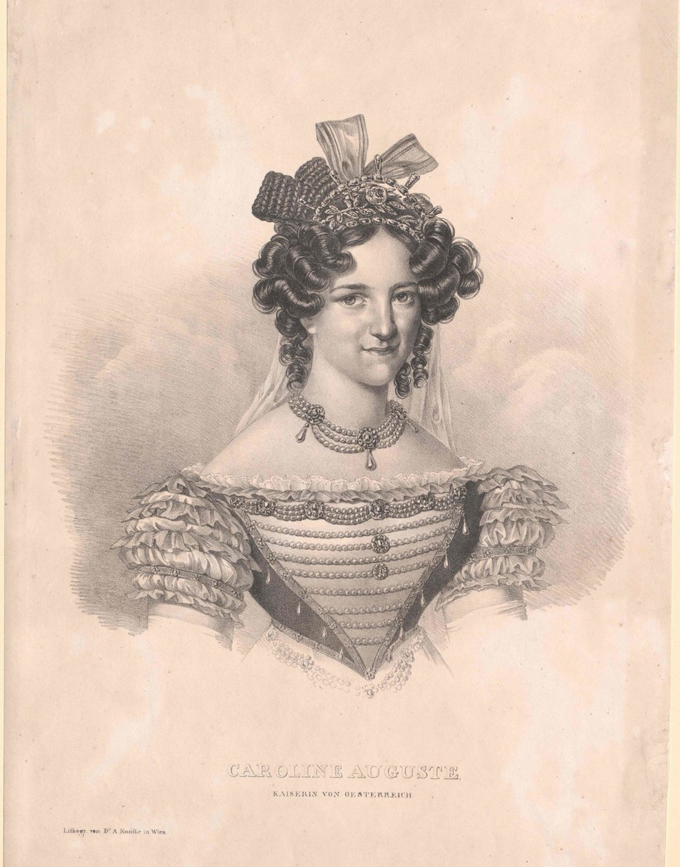 Prinses van Beieren (1792-1873) Caroline door Artist Unknown