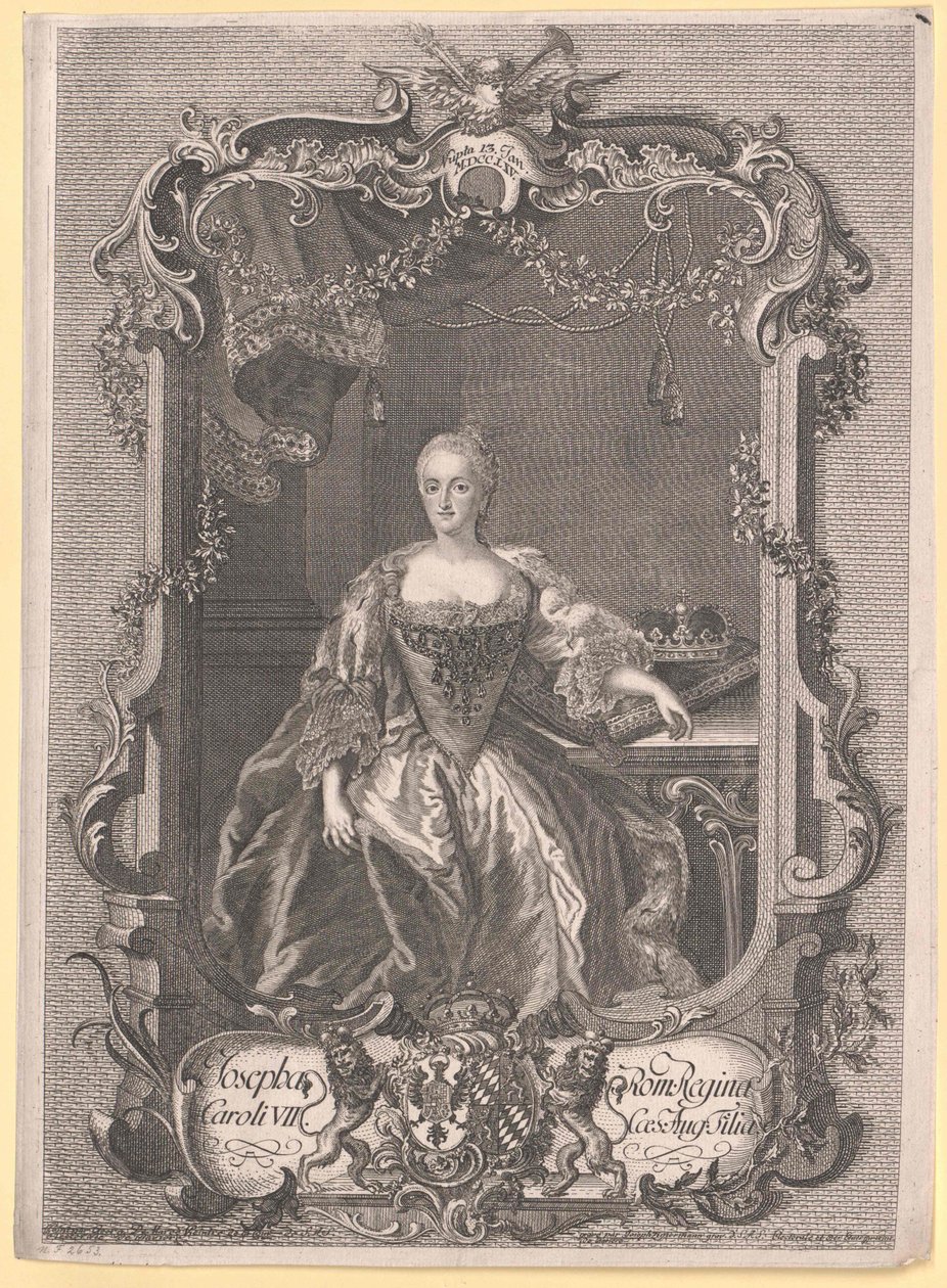 Prinses van Beieren Maria Josefa door Artist Unknown