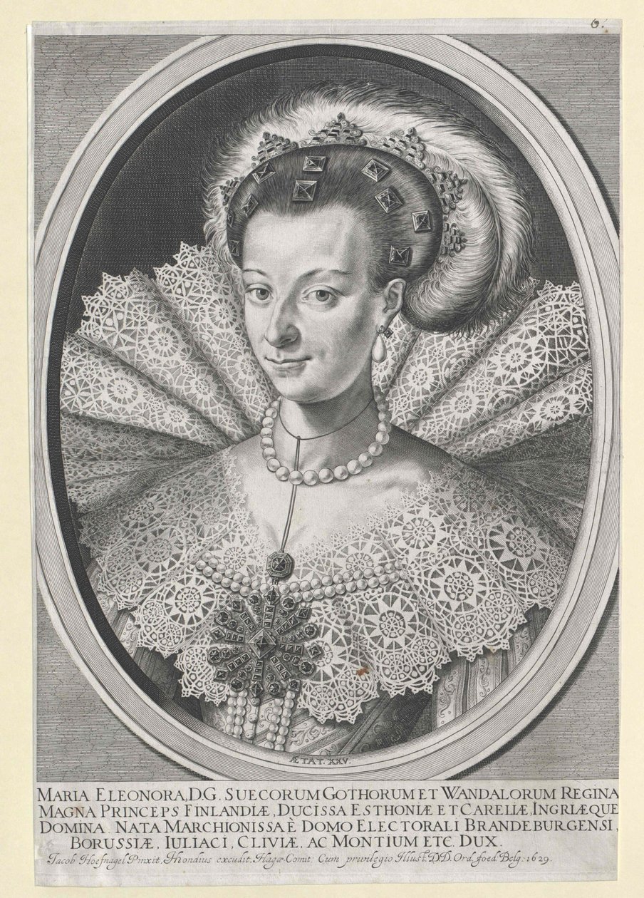 Prinses van Brandenburg Marie Eleonore door Artist Unknown