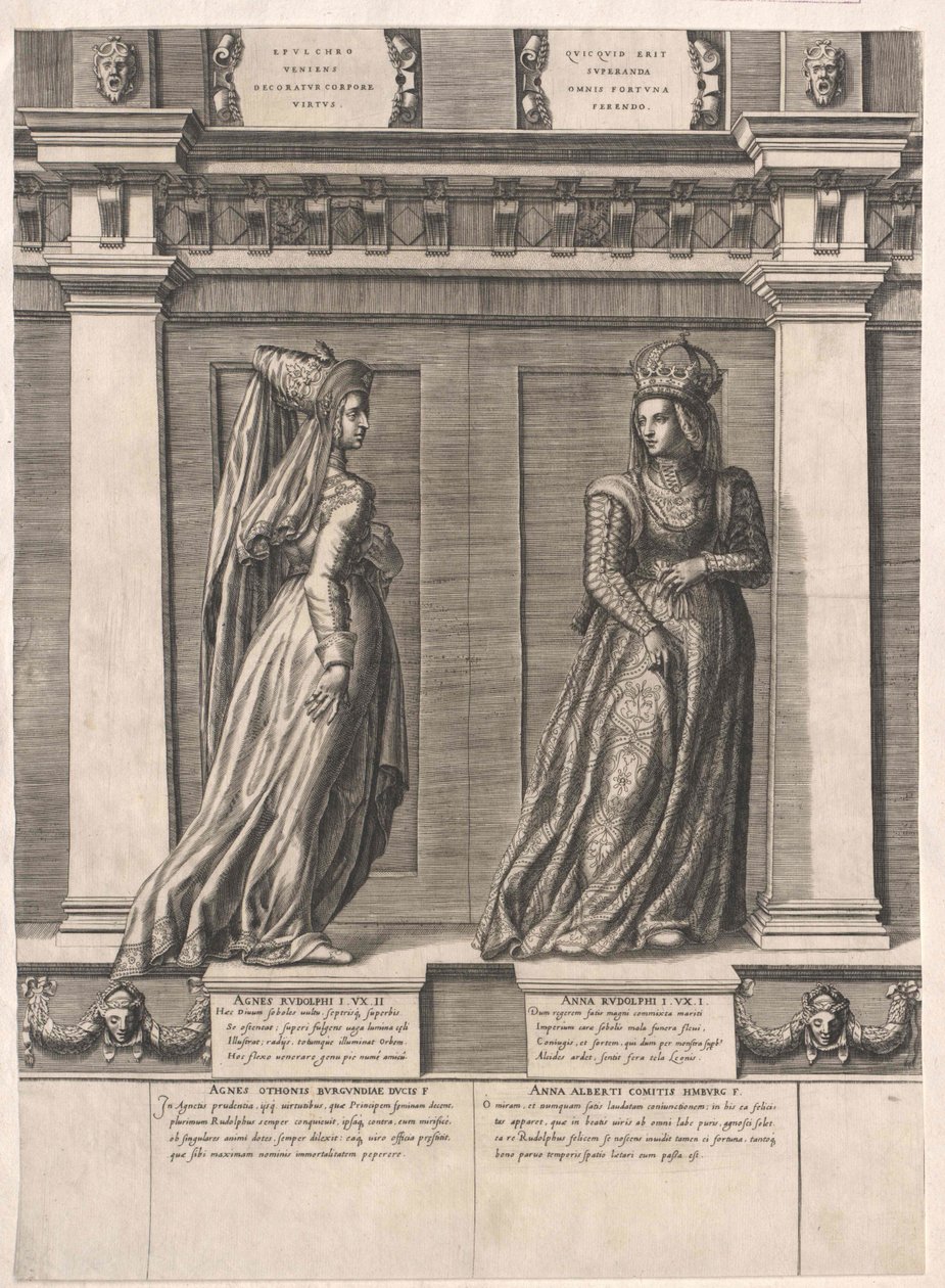 Prinses van Bourgondië Agnes door Artist Unknown