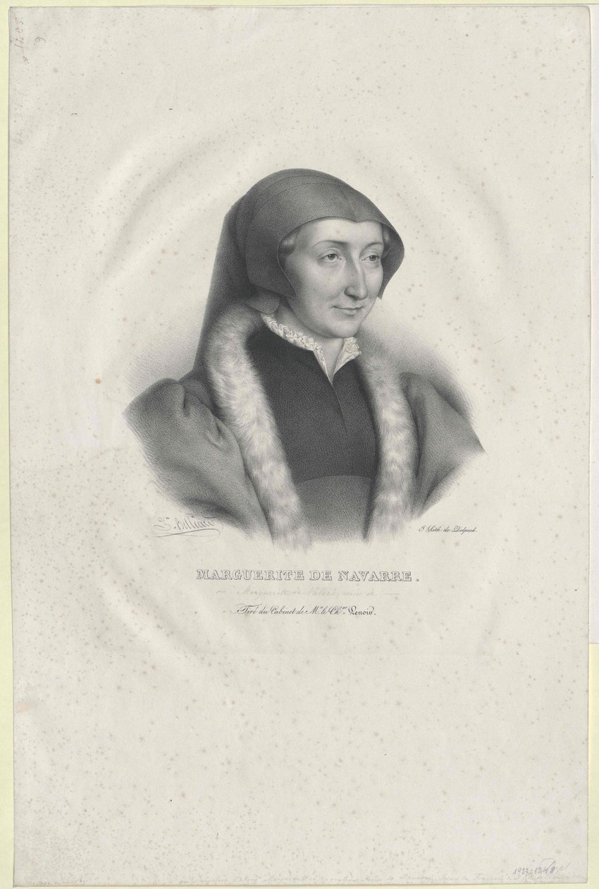 Prinses van Frankrijk Margaretha (afdruk) door Artist Unknown