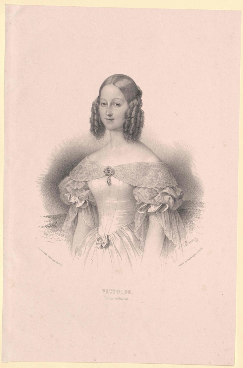 Prinses van Saksen-Coburg-Gotha Victoria door Artist Unknown