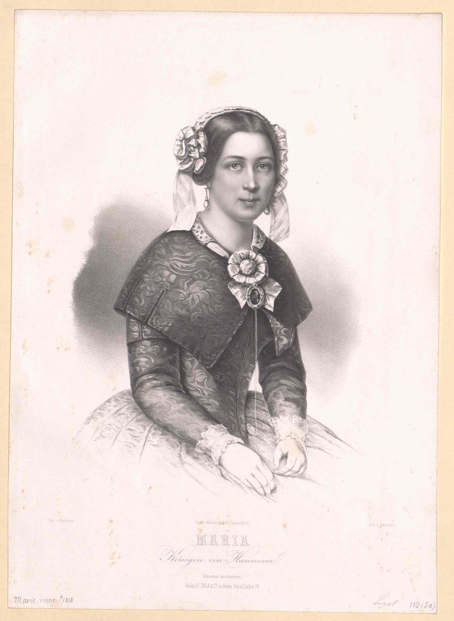 Prinses van Saksen Altenburg Marie door Artist Unknown
