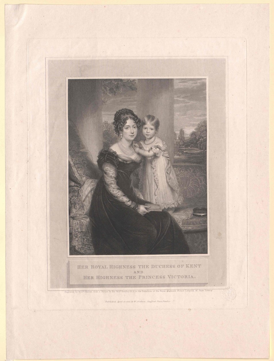 Princess of Saxe Coburg-Saalfeld Victoria door Artist Unknown