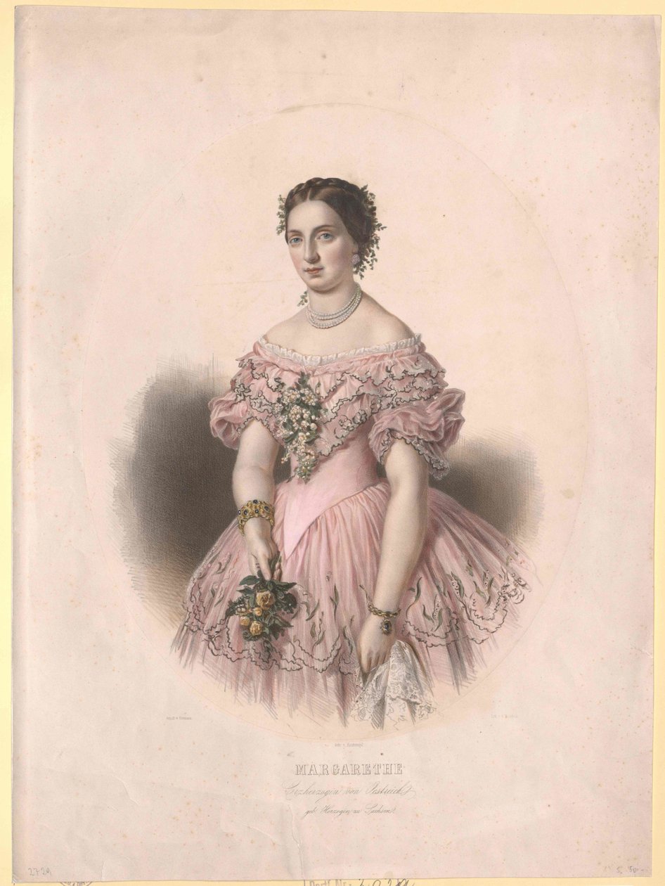 Prinses van Saksen Margaret door Artist Unknown