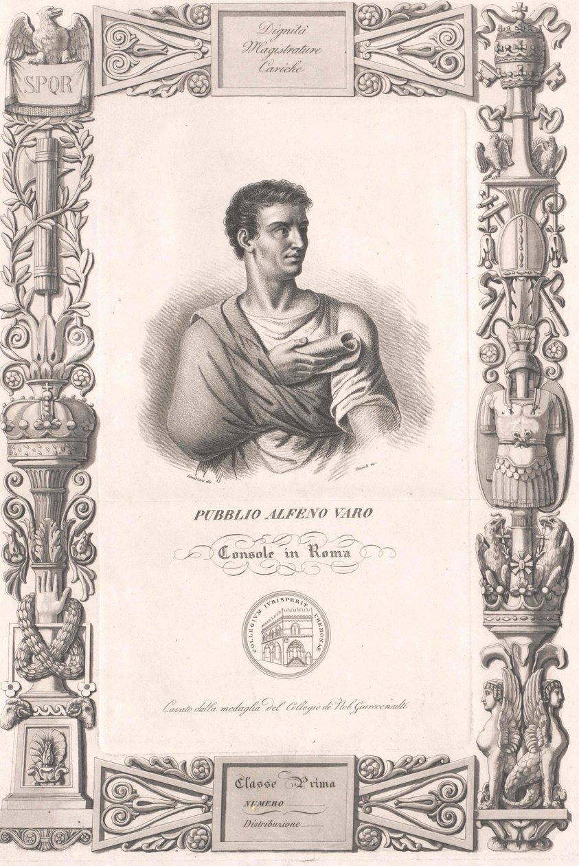 Publius Alphenus Varus door Artist Unknown