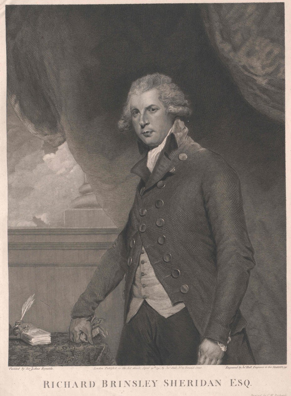 Richard Brinsley Sheridan door Artist Unknown