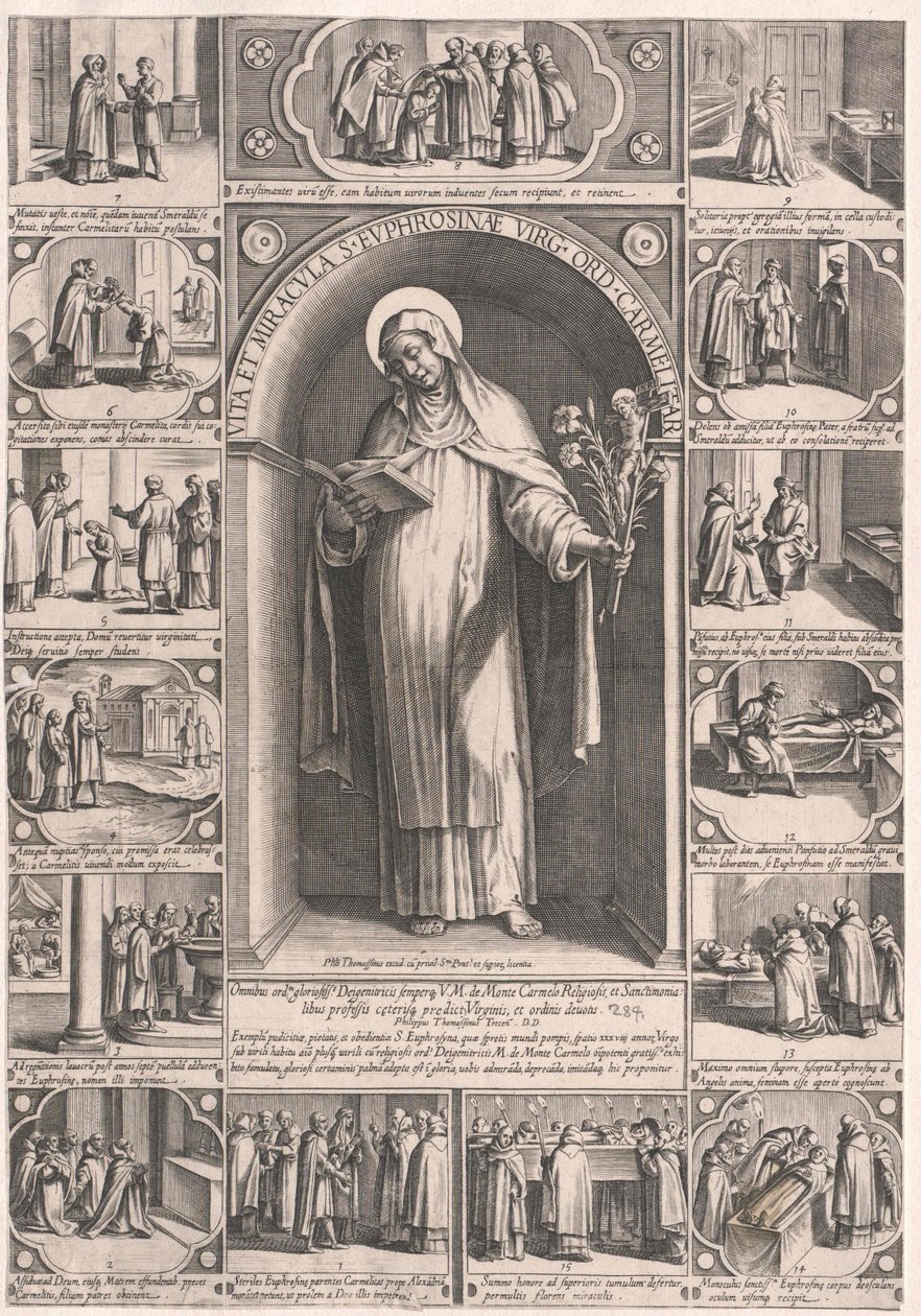 Heilige Euphrosyne van Alexandrië door Artist Unknown