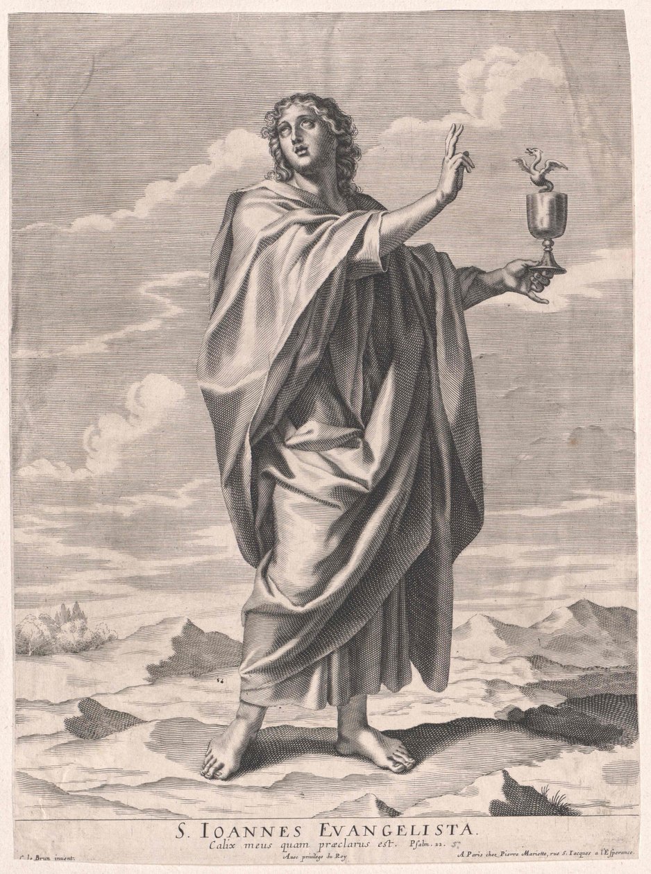 Sint Johannes de evangelist door Artist Unknown