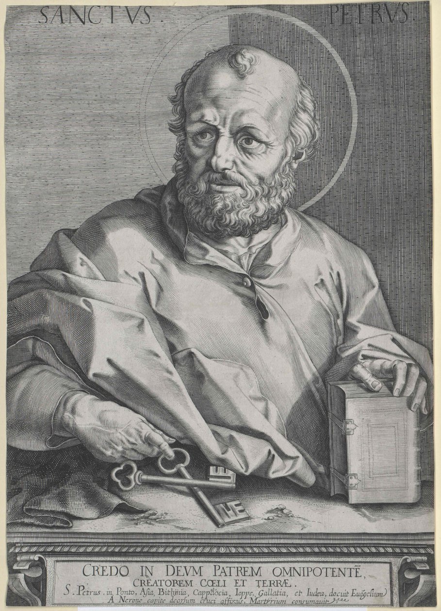 Heilige apostel Petrus door Artist Unknown