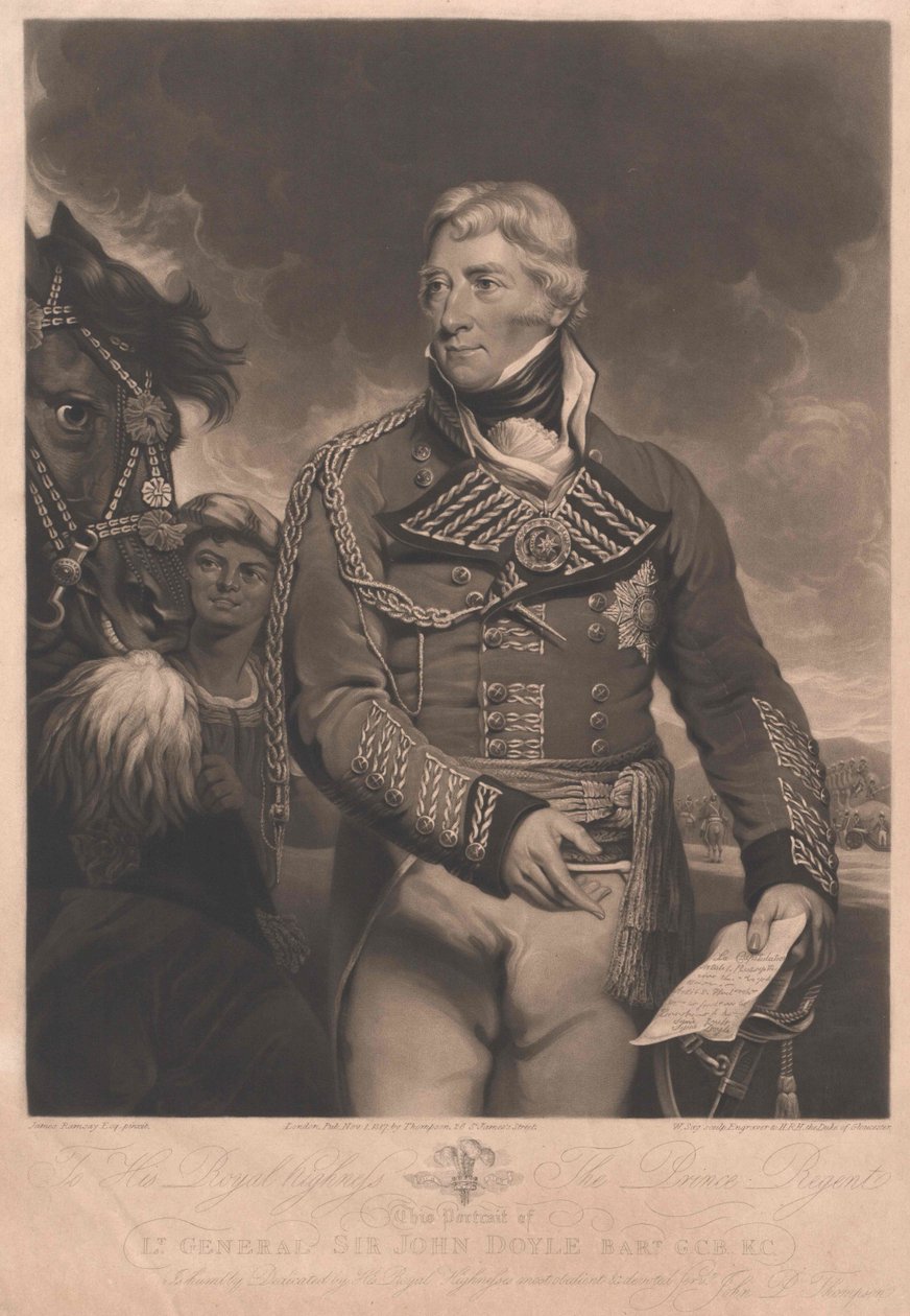 Sir John 1e baronet Doyle door Artist Unknown