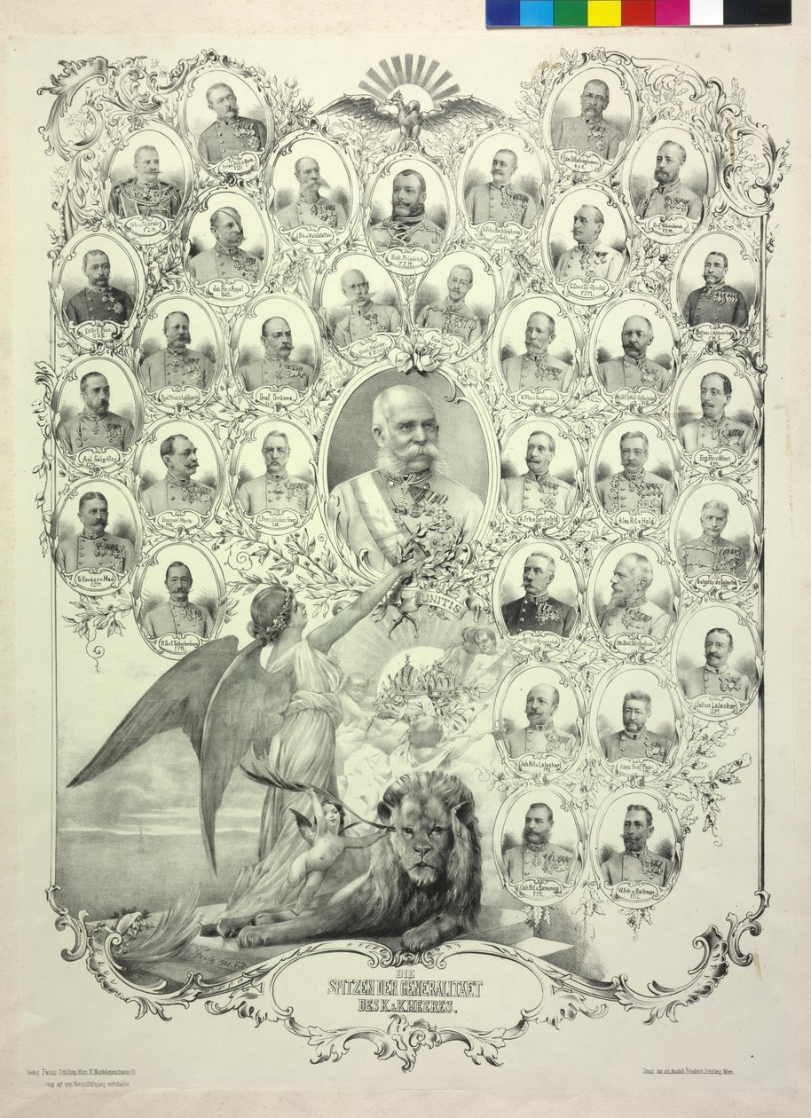 De haan van de generaals van het k. & k. leger door Artist Unknown