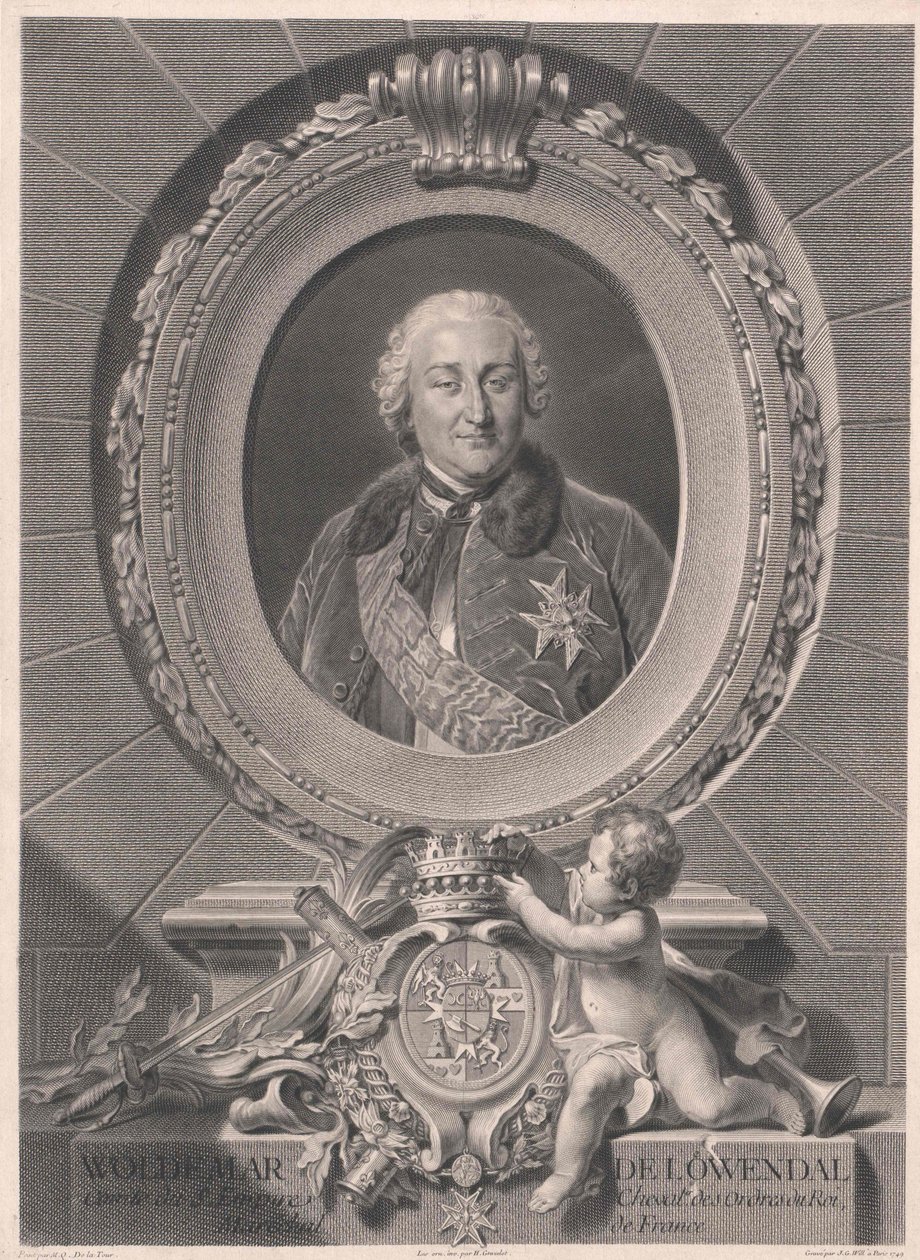 Valdemar graaf Loewendal door Artist Unknown