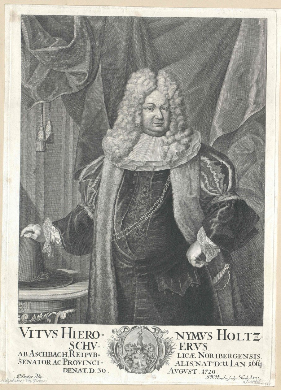 Vitus Jeroen Holzschuher uit Aspach door Artist Unknown