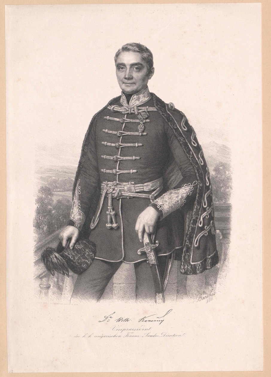 Wilhelm Theodor Konecny door Artist Unknown