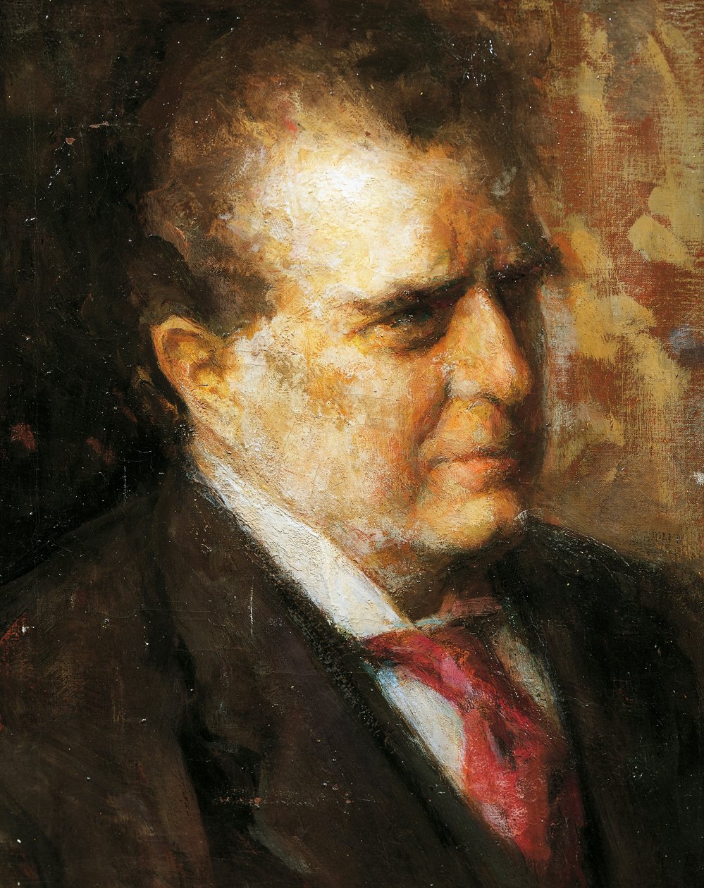 Portret van Pietro Mascagni door Arturo Rietti