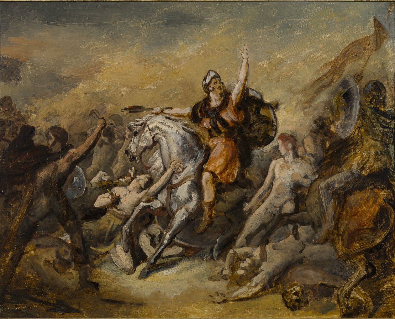 De veldslag bij Tolbiac door Ary Scheffer