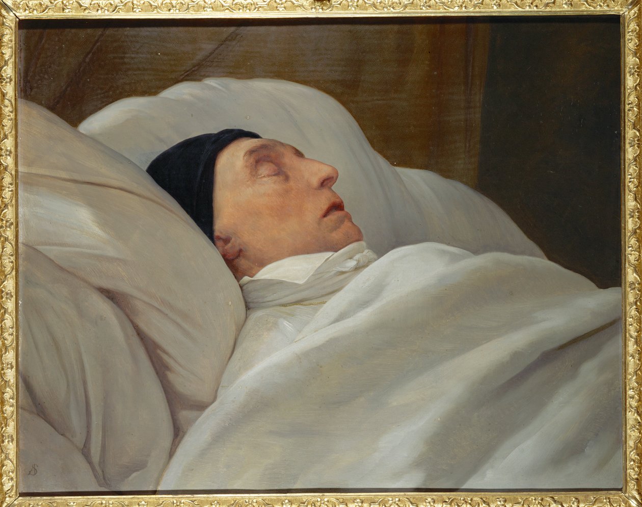 Generaal Marie Paul markies de Lafayette ... (schilderij op doek) door Ary Scheffer