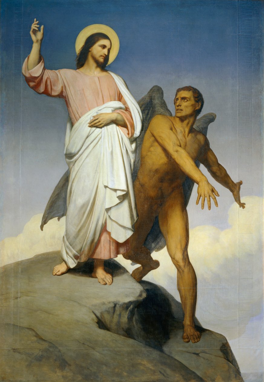 De verzoeking van Christus ... door Ary Scheffer