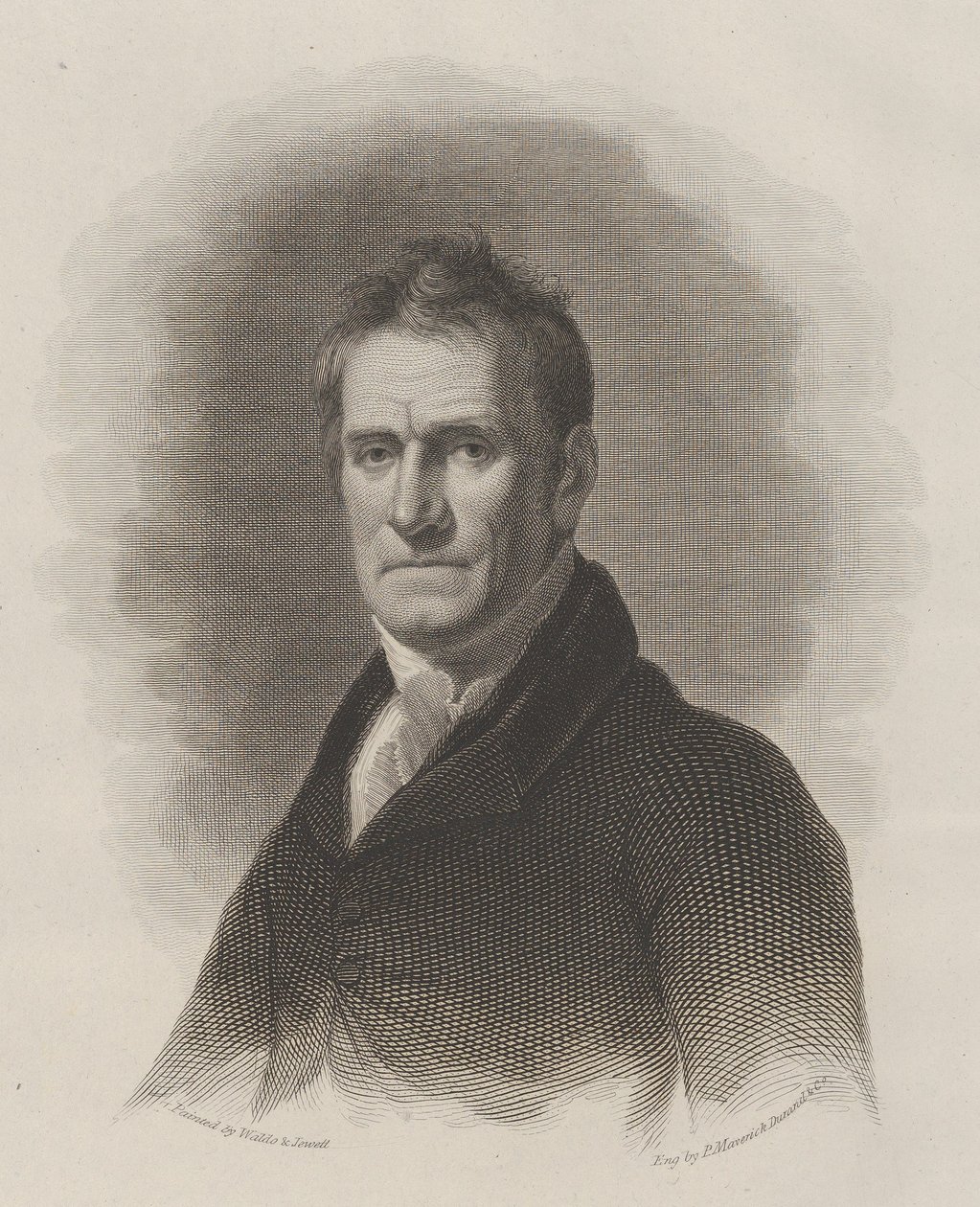 Cadwallader David Colden, burgemeester van New York City, ca. 1825 door Asher Brown Durand