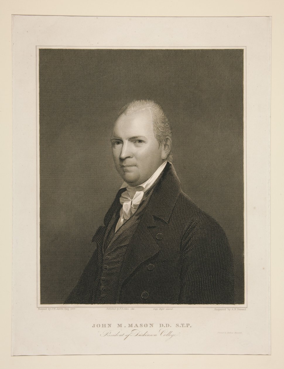 John M. Mason, D.D., S.T.P., voorzitter van Dickinson College door Asher Brown Durand