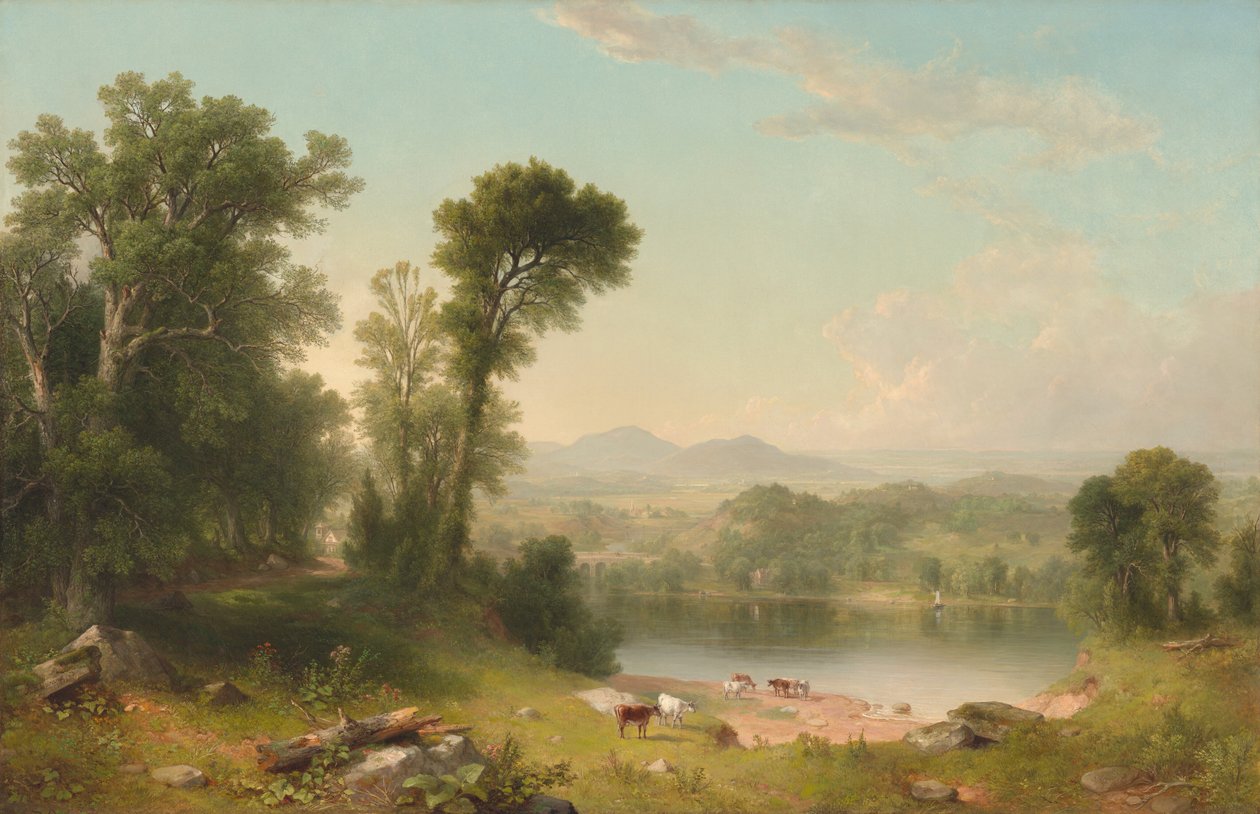 Pastoraal landschap door Asher Brown Durand