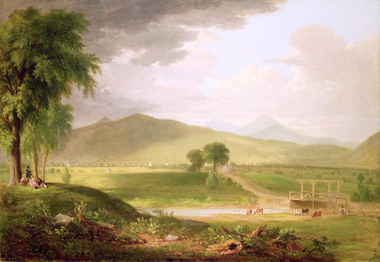 Uitzicht op Rutland, Vermont, 1840 door Asher Brown Durand