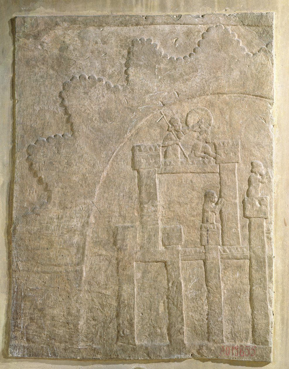 Fort onder belegering, uit Nimrud, Irak door Assyrian