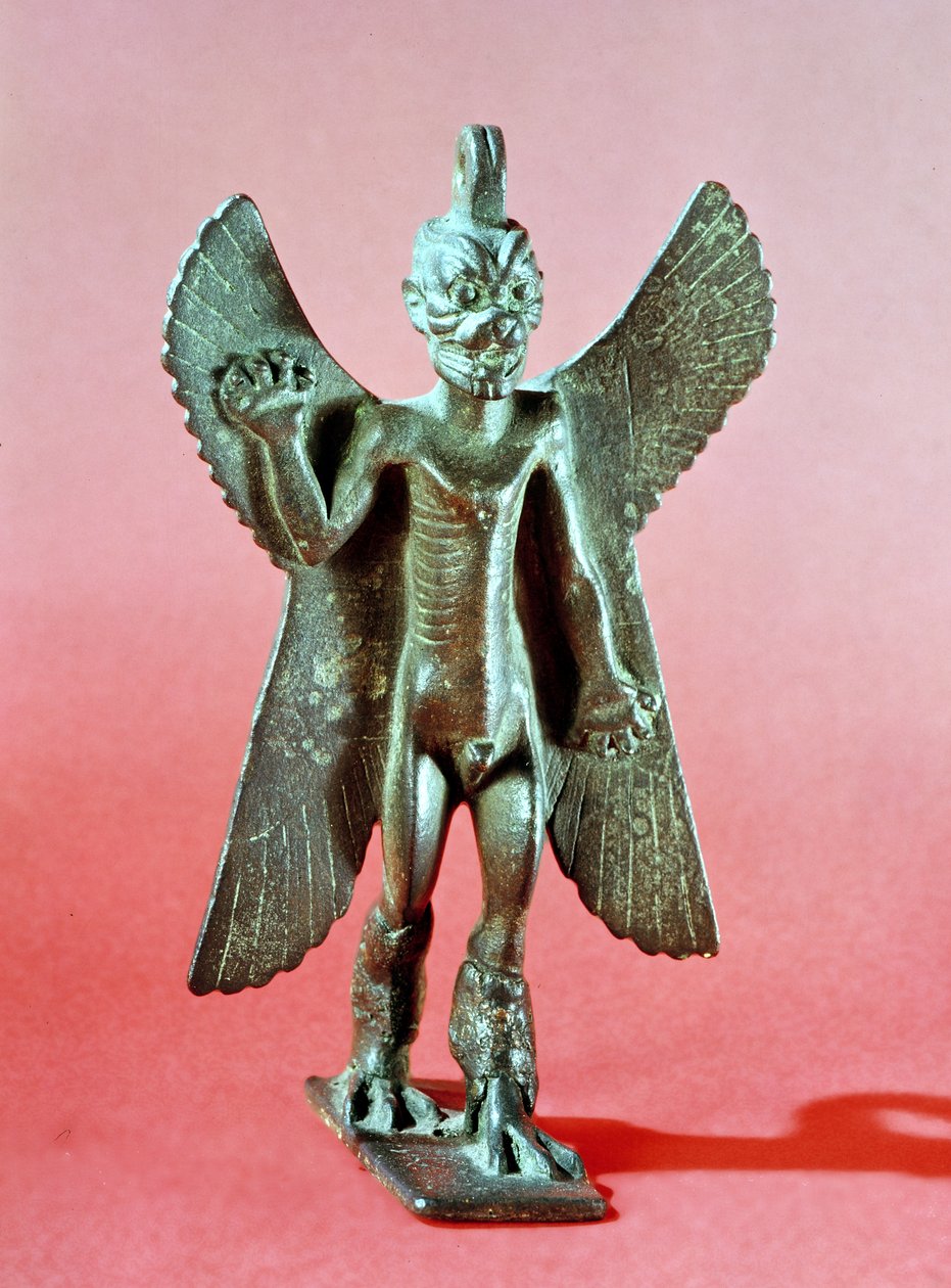 Beeldje van Pazuzu, een Assyrische winddemon door Assyrian