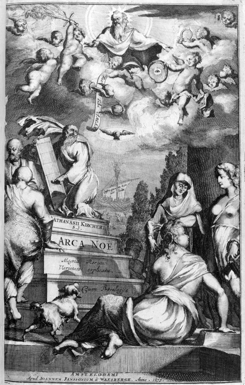 Frontispice van Arca Noe door Athanasius Kircher