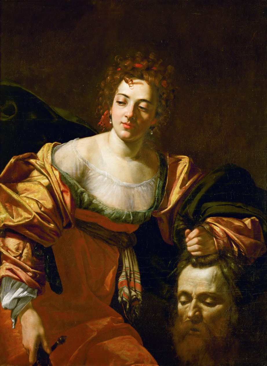 Judith en het hoofd van Holofernes door Attributed to Simon Vouet