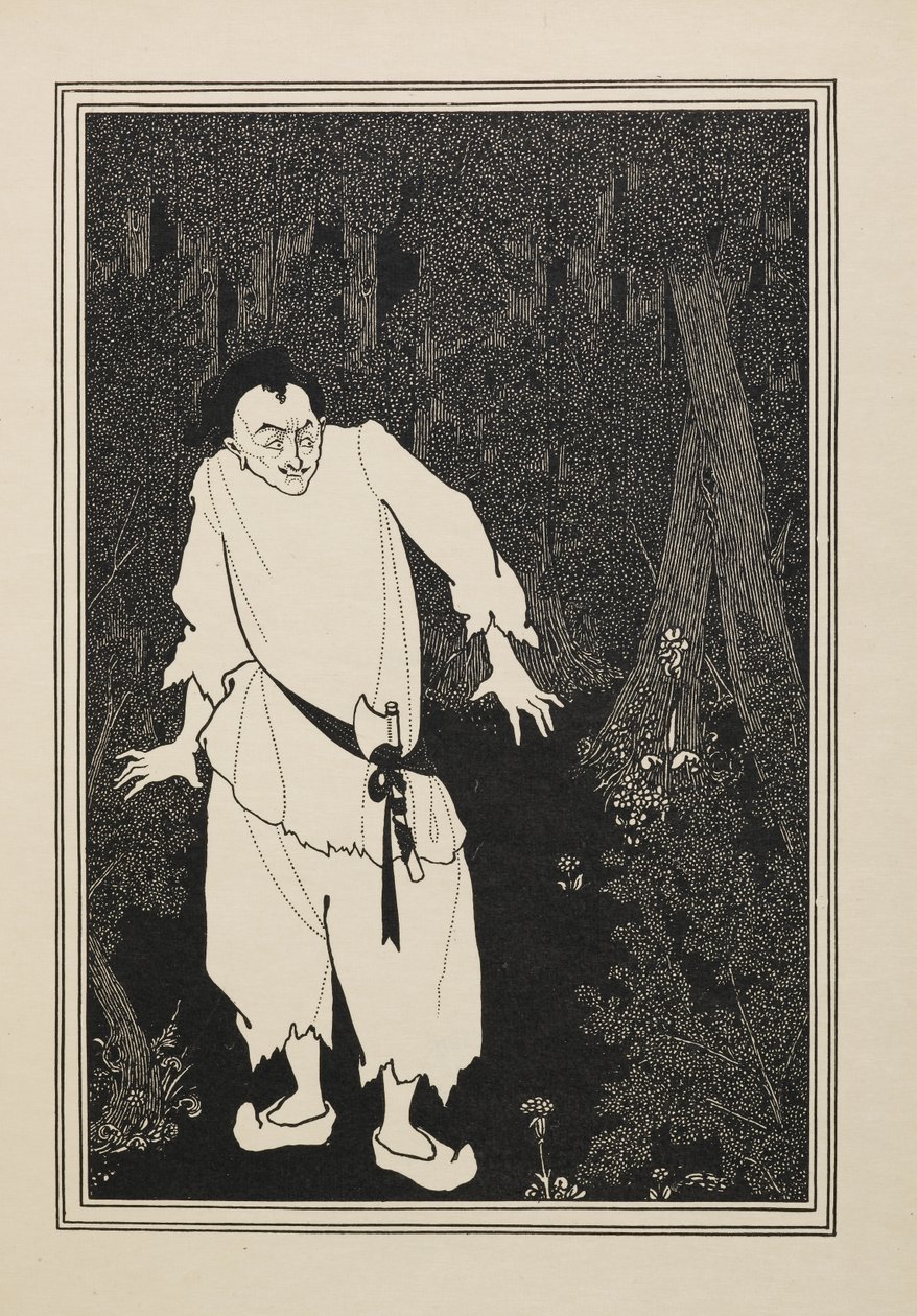 Ali Baba in het bos, uit een Boek van Vijftig Tekeningen door Aubrey Beardsley