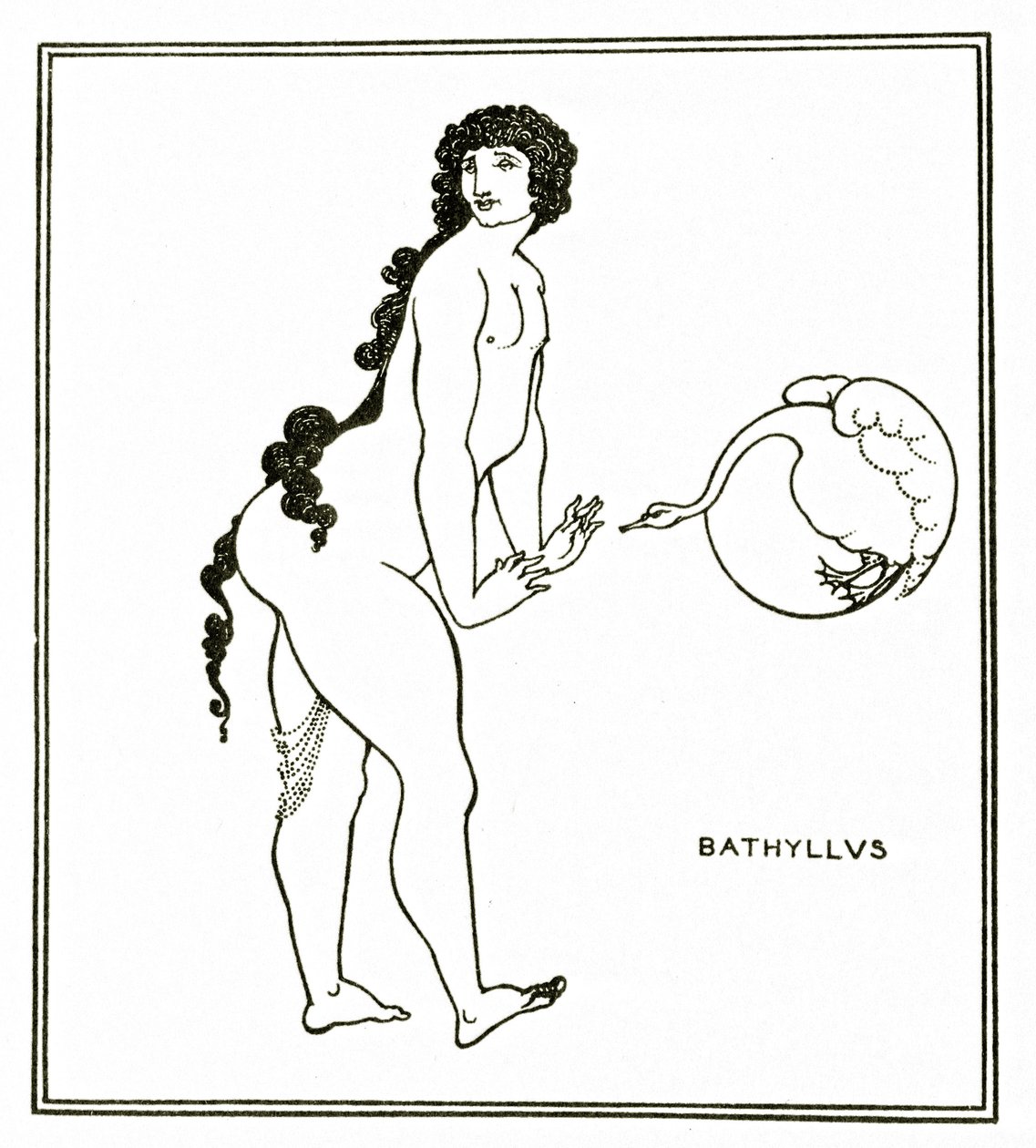 Bathyllus, ca. 1894 door Aubrey Beardsley