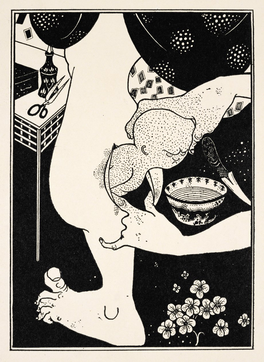 Geboorte uit de kuit van het been, illustratie uit 