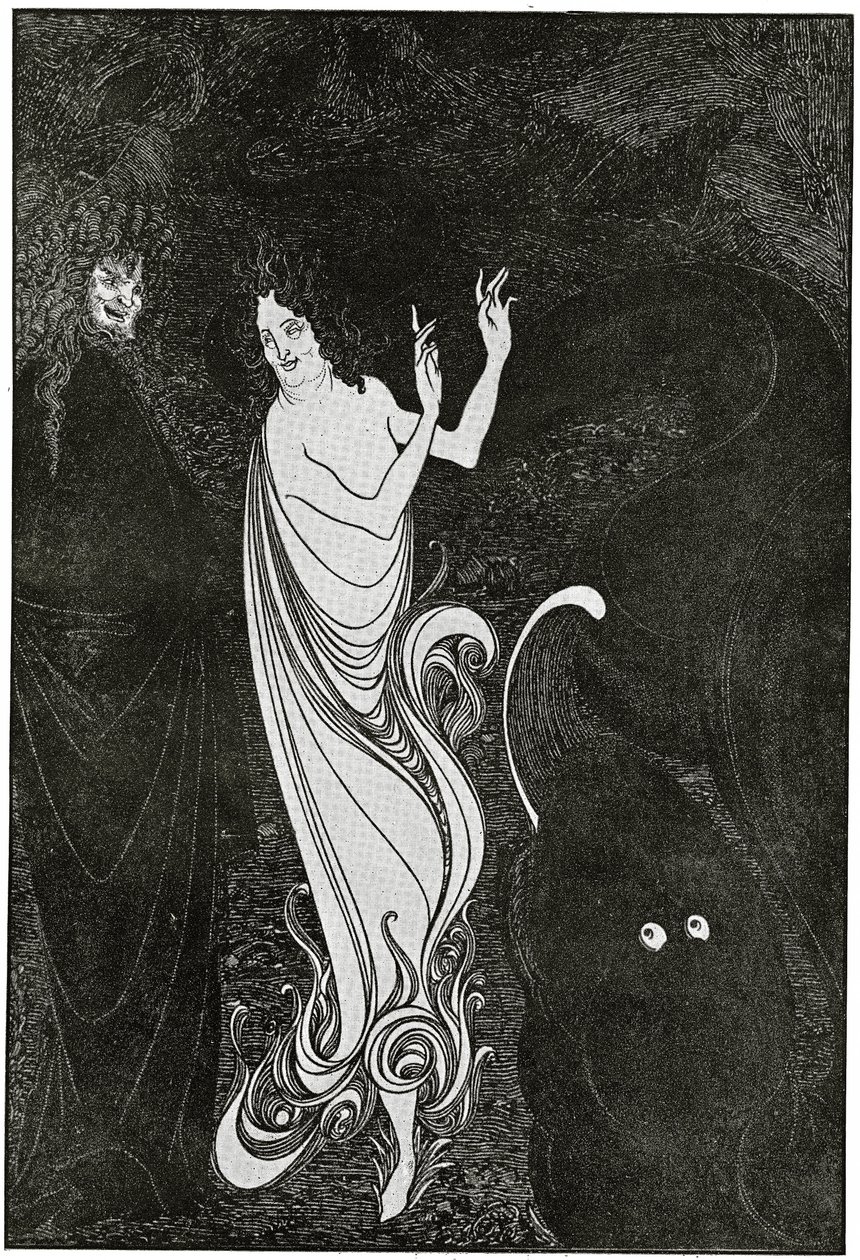 Vierde tableau van Das Rheingold, illustratie uit 