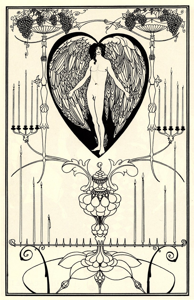 Illustratie voor The Mirror of Love door Marc-André Raffalovich, 1895 door Aubrey Beardsley