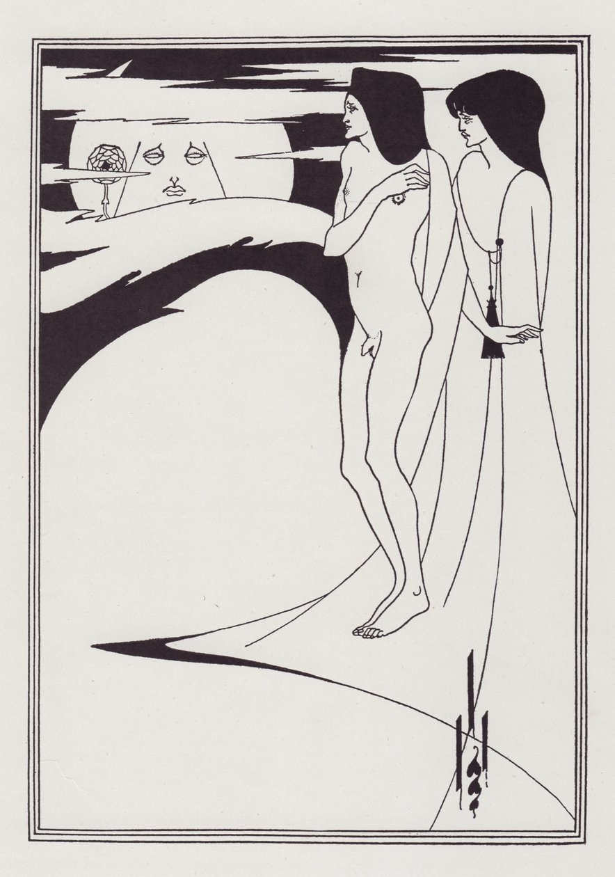 De Vrouw in de Maan, 1893 door Aubrey Beardsley