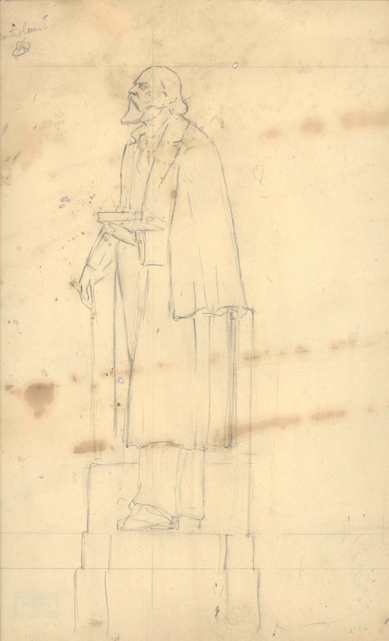 Standbeeld van Pierre Cuypers Cuypershuis door August Falise