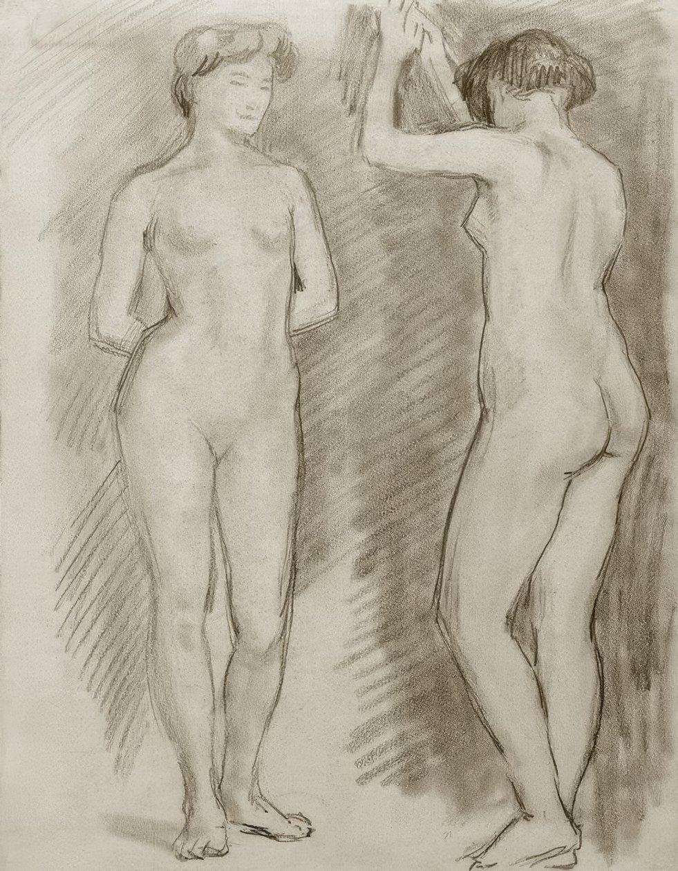 Vrouwelijke naakten door August Macke